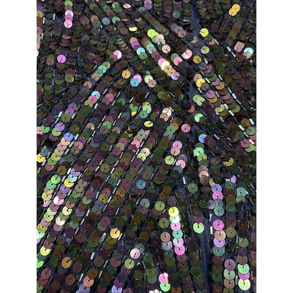 Beautiful!!  VTG Nolan Miller Dynasty Collection Dress/ Sequins/ Size 12 - Picture 3 of 13